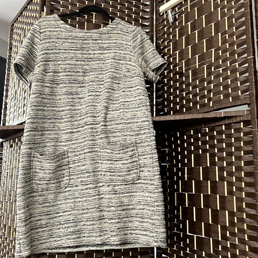 Gray midi dress
